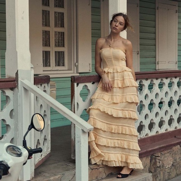 Doen Dresses & Skirts - Dôen Operetta Dress -- Peach Blossom